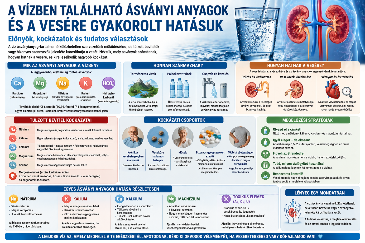 Víz ásványi anyagai és veseműködés