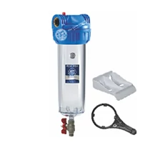 Aquafilter 3-részes szűrőház szett légtelenítővel, öblítőcsappal 