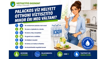Palackos víz helyett otthoni víztisztító: mikor éri meg váltani?