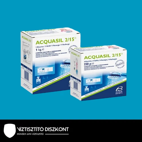 AcquaSIL 2/15® Korróziógátló vízkőmentesítő Minidue-hoz 250g utántöltő