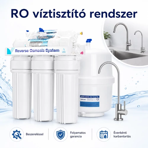 RO ozmózis víztisztító berendezés beszereléssel