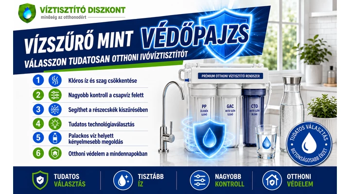 Vízszűrő mint védőpajzs: válasszon tudatosan otthoni ivóvíztisztítót